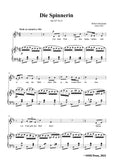 Schumann-Die Spinnerin,for Voice and Piano