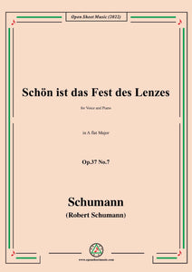 Schumann-Schon ist das Fest des Lenzes,Op.37 No.7