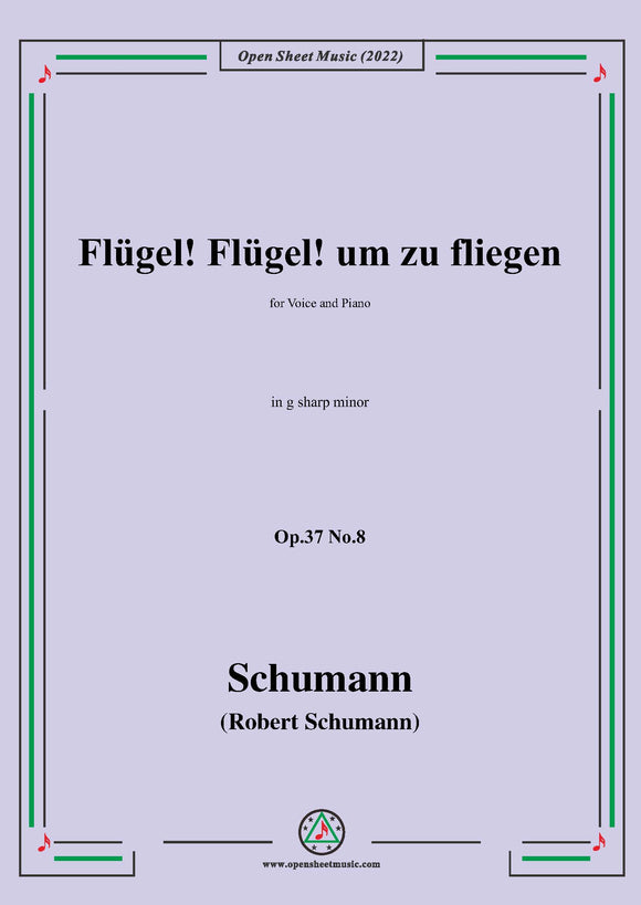 Schumann-Flugel!Flugel!um zu fliegen,Op.37 No.8,