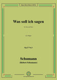 Schumann-Was soll ich sagen,Op.27 No.3