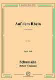 Schumann-Auf dem Rhein,Op.51 No.4,in G flat Major,for Voice and Piano
