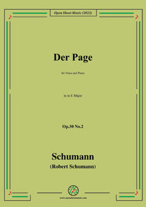 Schumann-Der Page,Op.30 No.2