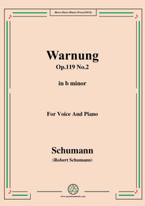 Schumann-Warnung,Op.119 No.2
