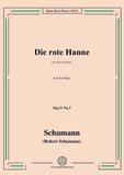 Schumann-Die rote Hanne,Op.31 No.3