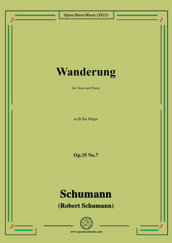 Schumann-Wanderung,for Voice and Piano