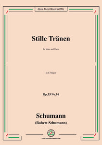 Schumann-Stille Tranen,for Voice and Piano