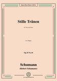 Schumann-Stille Tranen,for Voice and Piano