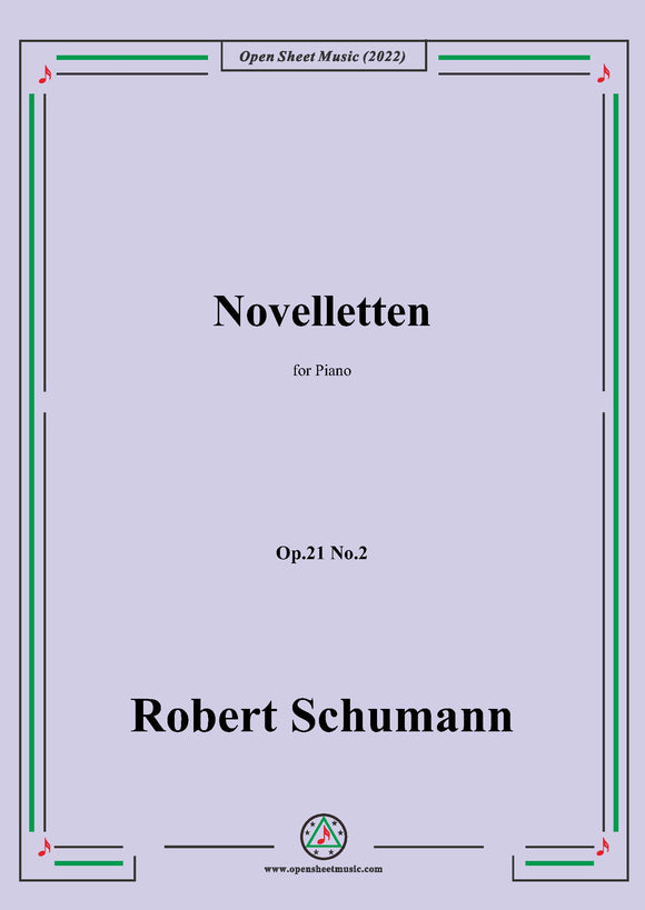 Schumann-Novelletten,Op.21 No.2,for Piano