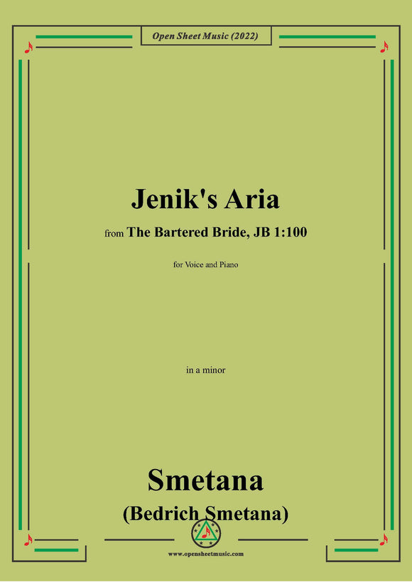 Smetana-Jenik's Aria,in a minor
