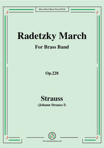 Johann Strauss I-Radetzky March,for Brass Band
