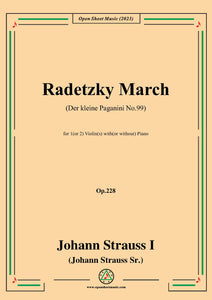 Johann Strauss I-Radetzky March(Der kleine Paganini No.99)