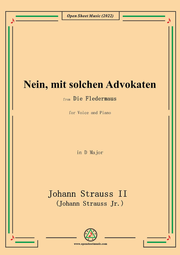 Johann Strauss II-Nein,mit solchen Advokaten(No.2)