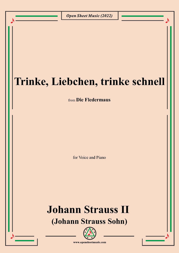 Johann Strauss II-Trinke,Liebchen,trinke schnell(No.5)