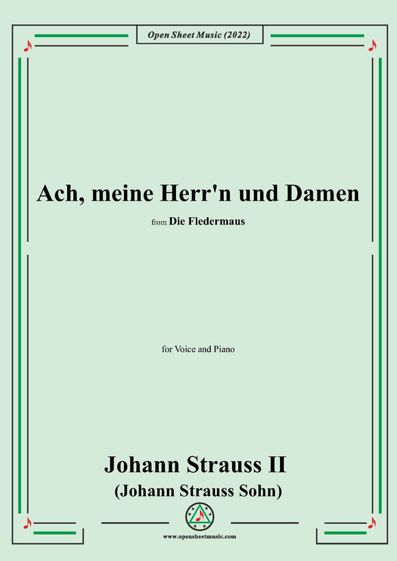 Johann Strauss II-Ach,meine Herr'n und Damen(No.8)