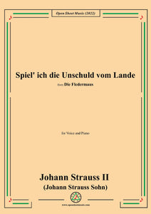 Johann Strauss II-Spiel' ich die Unschuld vom Lande(No.14)