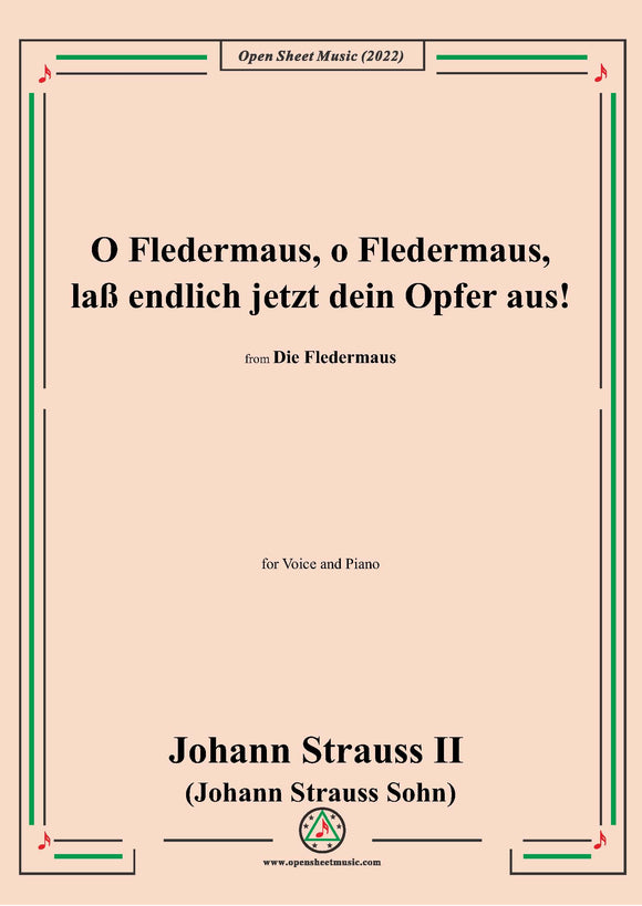 Johann Strauss II-O Fledermaus,o Fledermaus,laß endlich jetzt dein Opfer aus!(No.16)