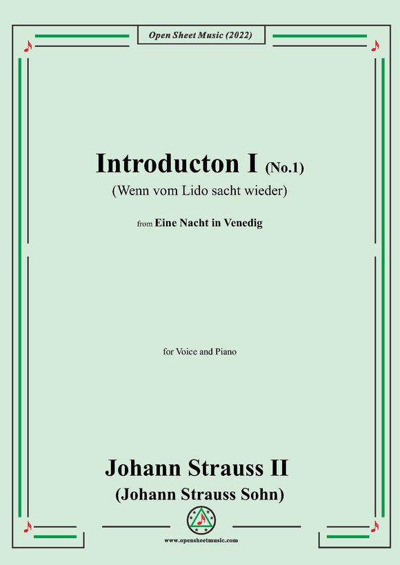 Johann Strauss II-Introducton I(No.1:Wenn vom Lido sacht wieder)