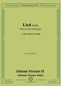 Johann Strauss II-Lied(No.9:Was mir der Zufall gab)