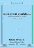 Johann Strauss II-Ensemble und Couplets(No.11:Solch' ein Wirthshaus lob' ich mir)