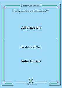 Richard Strauss-Allerseelen, for Violin and Piano