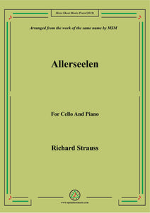 Richard Strauss-Allerseelen, for Cello and Piano