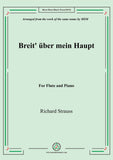 Richard Strauss-Breit' über mein Haupt, for Flute and Piano