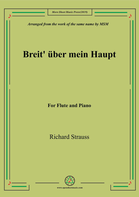 Richard Strauss-Breit' über mein Haupt, for Cello and Piano