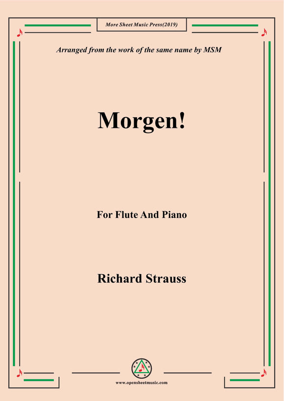 Richard Strauss-Morgen!,for Flute and Piano