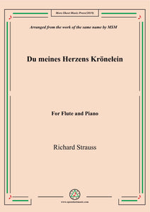 Richard Strauss-Du meines Herzens Krönelein, for Flute and Piano