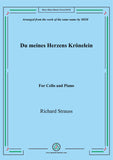 Richard Strauss-Du meines Herzens Krönelein, for Cello and Piano