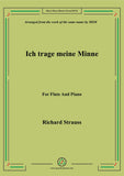 Richard Strauss-Ich trage meine Minne, for Flute and Piano