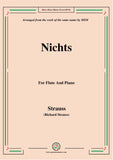 Richard Strauss-Nichts, for Flute and Piano