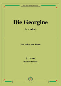 Richard Strauss-Die Georgine