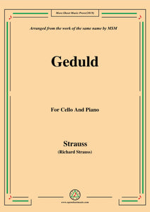 Richard Strauss-Geduld, for Cello and Piano