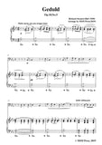 Richard Strauss-Geduld, for Cello and Piano