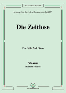 Richard Strauss-Die Zeitlose, for Cello and Piano