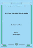 Richard Strauss-Ach Lieb,Ich Muss Nun Scheiden, for Cello and Piano