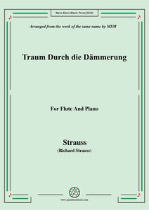 Richard Strauss-Traum Durch die Dämmerung, for Flute and Piano