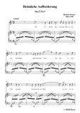 Richard Strauss-Heimliche Aufforderung in B flat Major,for Voice and Piano
