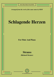Richard Strauss-Schlagende Herzen, for Flute and Piano