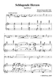 Richard Strauss-Schlagende Herzen, for Cello and Piano