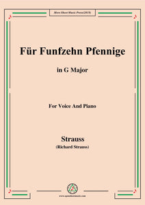 Richard Strauss-Für Funfzehn Pfennige