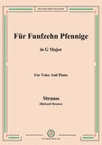 Richard Strauss-Für Funfzehn Pfennige