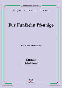 Richard Strauss-Für Funfzehn Pfennige, for Violin and Piano