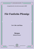 Richard Strauss-Für Funfzehn Pfennige, for Violin and Piano
