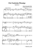 Richard Strauss-Für Funfzehn Pfennige, for Violin and Piano
