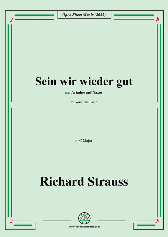 Richard Strauss-Sein wir wieder gut