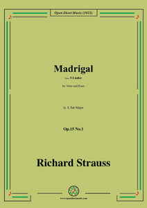 Richard Strauss-Madrigal, Op.15 No.1