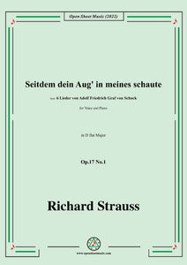 Richard Strauss-Seitdem dein Aug' in meines schaute,Op.17 No.1