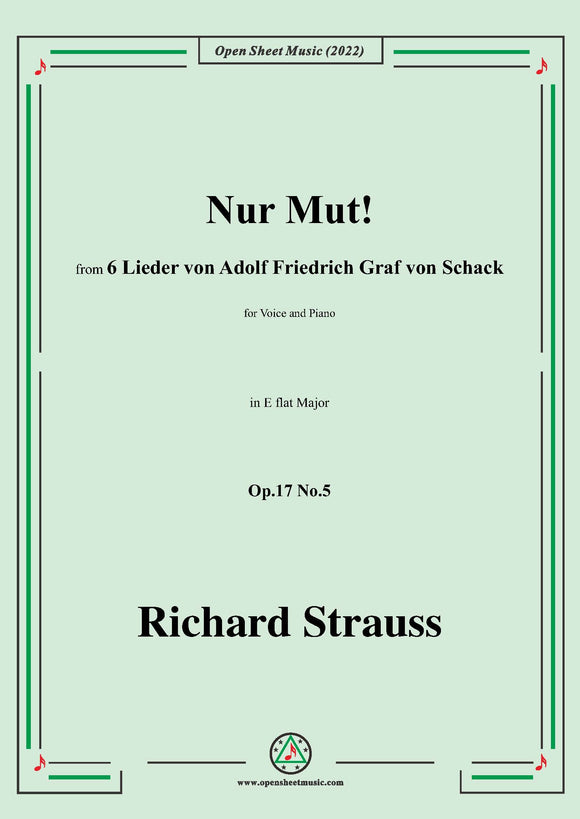 Richard Strauss-Nur Mut! Op.17 No.5